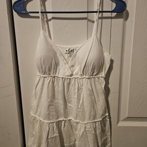 White Spaghetti Strap Dress